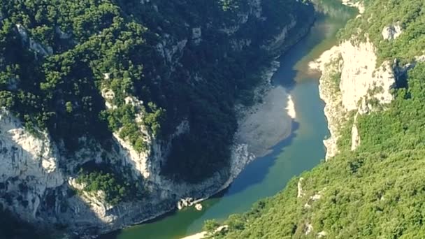 Gorges Ardeche France Seen Sky — Stock video