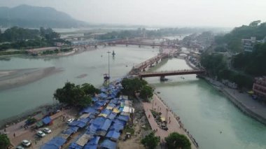 Hindistan 'ın Haridwar eyaleti Uttarakhand gökyüzünden görüldü