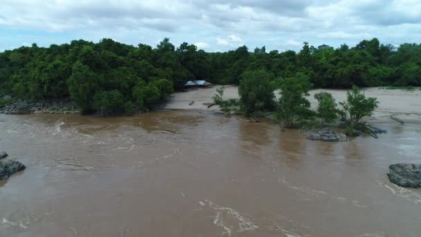 000 Islas Cerca Don Det Sur Laos Vistas Desde Cielo — Vídeo de stock