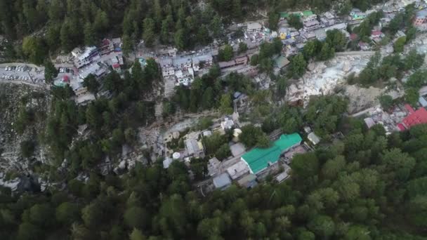Satul Gangotri Din Statul Uttarakhand Din India Văzut Cer — Videoclip de stoc