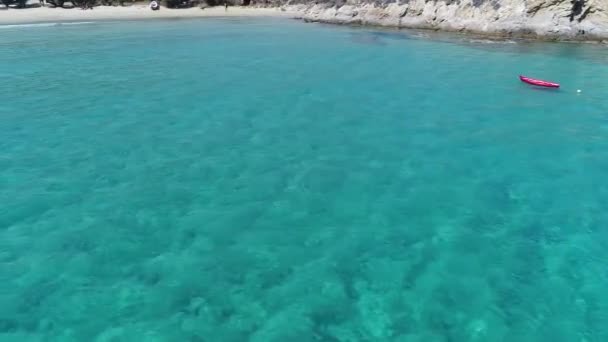 Plage Psili Ammos Sur Île Serifos Dans Les Cyclades Grèce — Video