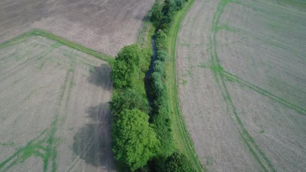 Franska Vexin Regional Natural Park Sett Från Himlen — Stockvideo