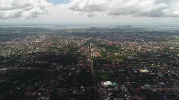 Siem Reap Stad Kambodja Sett Från Himlen — Stockvideo