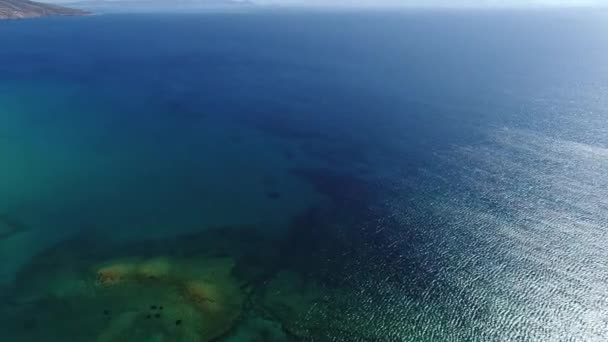 Yunanistan Cyclades Kentindeki Naxos Adası Gökyüzünden Görülüyor — Stok video