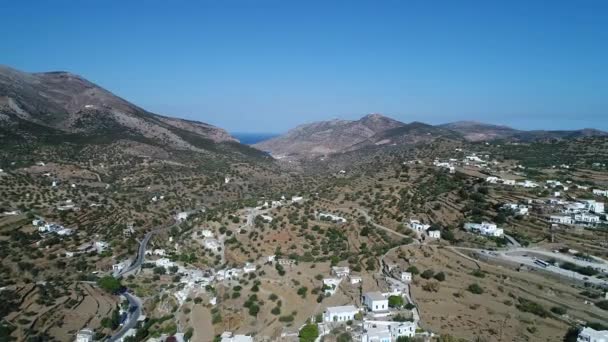 Village Apollonia Sur Île Sifnos Dans Les Cyclades Grèce Ciel — Video