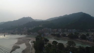 Hindistan 'ın Haridwar eyaleti Uttarakhand gökyüzünden görüldü