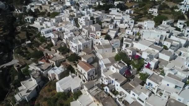 Village Lefkes Sur Île Paros Dans Les Cyclades Grèce Ciel — Video