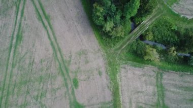 Fransız Vexin Bölgesel Doğal Parkı gökyüzünden görüldü