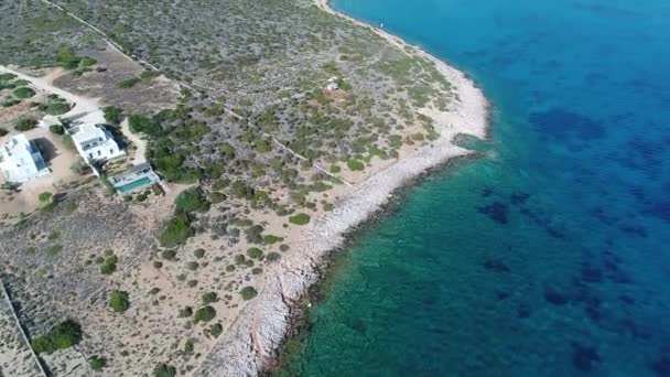 Dorf Aliki Auf Der Insel Naxos Den Kykladen Griechenland Vom — Stockvideo