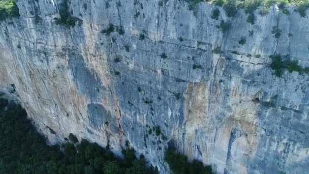 Φαράγγια Του Ardeche Στη Γαλλία Όπως Φαίνονται Από Τον Ουρανό — Αρχείο Βίντεο