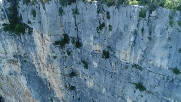 Φαράγγια Του Ardeche Στη Γαλλία Όπως Φαίνονται Από Τον Ουρανό — Αρχείο Βίντεο