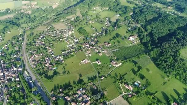 Village Siorac Périgord France Vue Ciel — Video