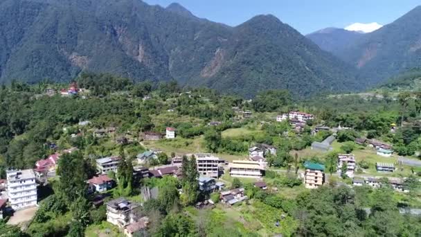 Yuksom Village Sikkim State India Seen Sky — Stock Video