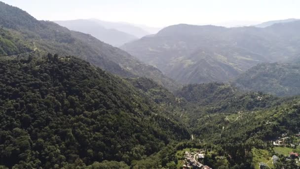 Wioska Yuksom Stanie Sikkim Indiach Widziana Nieba — Wideo stockowe