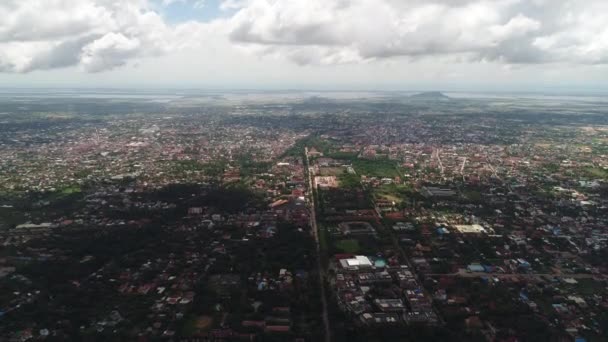 Ciudad Siem Reap Camboya Vista Desde Cielo — Vídeo de stock