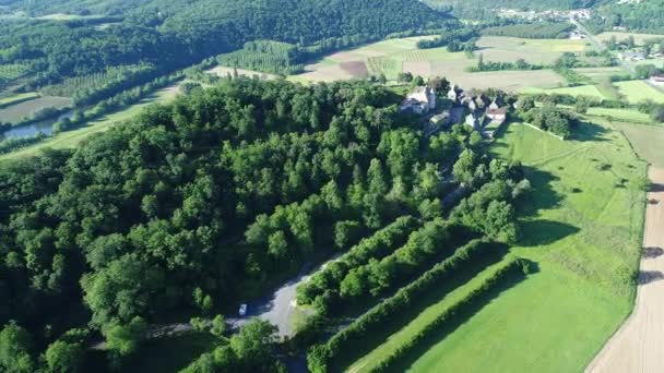 La vallée des chateaux dans le Périgord Noir en France — Video