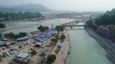 Hindistan 'ın Haridwar eyaleti Uttarakhand gökyüzünden görüldü