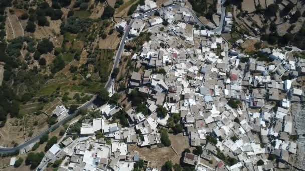 Koronida Dorf Auf Der Insel Naxos Den Kykladen Griechenland Von — Stockvideo