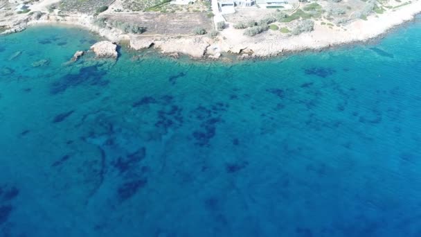 Pueblo Aliki Isla Naxos Las Cícladas Grecia Desde Cielo — Vídeos de Stock