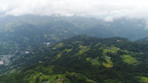 Zona Del Monasterio Rumtek Sikkim India Vista Desde Cielo — Vídeo de stock