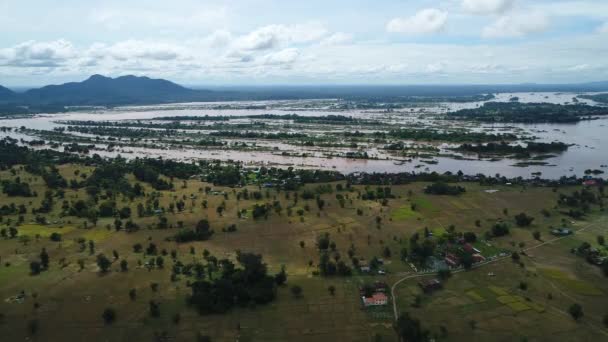 Phan Don 000 Islas Cerca Don Det Sur Laos Desde — Vídeo de stock