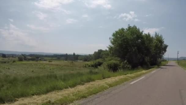 Autofahrt Naturpark Alpilles Bouches Rhone Frankreich — Stockvideo