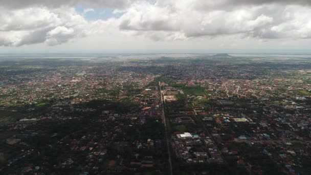 Ciudad Siem Reap Camboya Vista Desde Cielo — Vídeo de stock