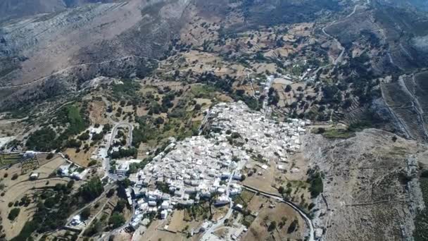 Vesnice Koronida Ostrově Naxos Kykladech Řecku — Stock video