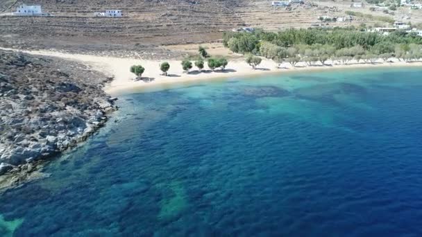 Yunanistan Kiklad Adasındaki Serifos Adası Gökyüzünden Görüldü — Stok video