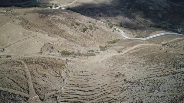 Isla Serifos Las Cícladas Grecia Vista Desde Cielo — Vídeo de stock