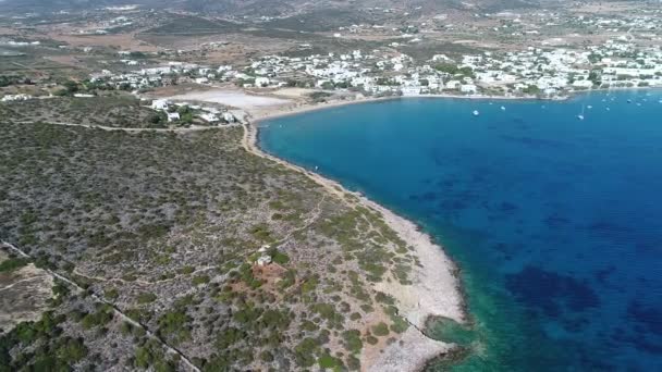 Village Aliki Island Naxos Cyclades Greece Sky — Stock Video