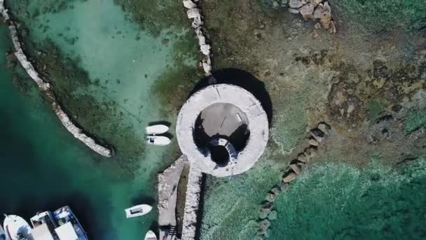 Château Vénitien Naoussa Sur Île Paros Dans Les Cyclades Grèce — Video