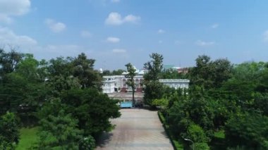 Laos 'taki Vientiane şehri gökyüzünden görüldü.