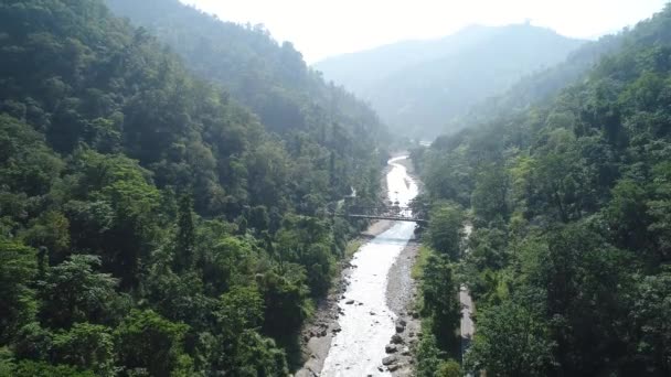 Fiume Gange Vicino Allo Stato Rishikesh Uttarakhand India Visto Dal — Video Stock