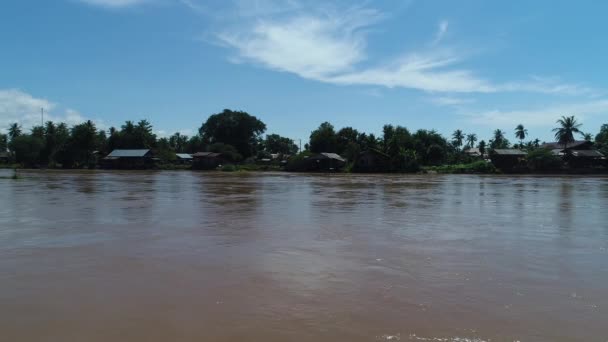 Phan Don Don Laos Yakınlarında Gökyüzünden 4000 Ada — Stok video