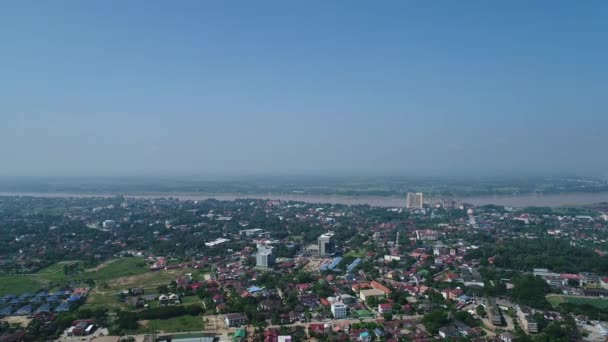Cidade Vientiane Laos Vista Céu — Vídeo de Stock