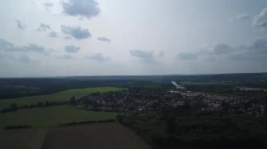 Fransız Vexin Bölgesel Doğal Parkı gökyüzünden görüldü