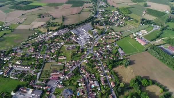 Der Nähe Des Dorfes Buisson Cadouin Perigord Frankreich Luftaufnahme — Stockvideo