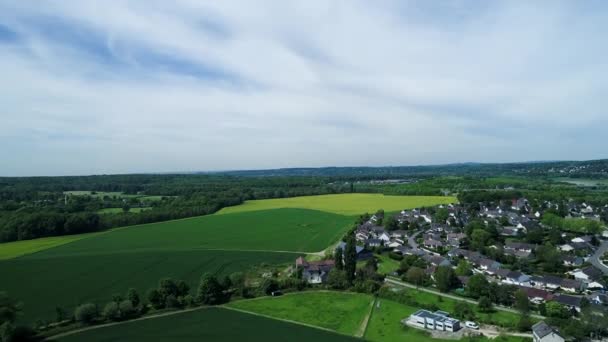 Franska Vexin Regional Natural Park Sett Från Himlen — Stockvideo