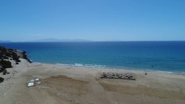 Plage Aliki Sur Île Naxos Dans Les Cyclades Grèce Partir — Video