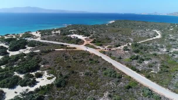 Plage Aliki Sur Île Naxos Dans Les Cyclades Grèce Partir — Video