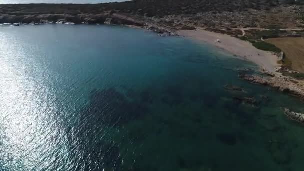 Villaggio Aliki Sull Isola Naxos Nelle Cicladi Grecia Dal Cielo — Video Stock