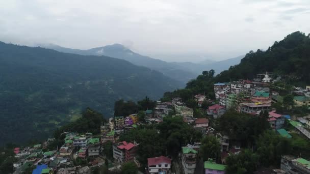 Ville Gangtok Sikkim Inde Vue Ciel — Video