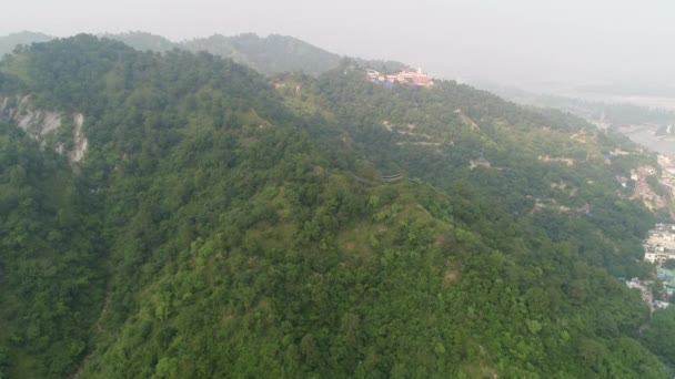 Stad Haridwar Staat Uttarakhand India Gezien Vanuit Lucht — Stockvideo