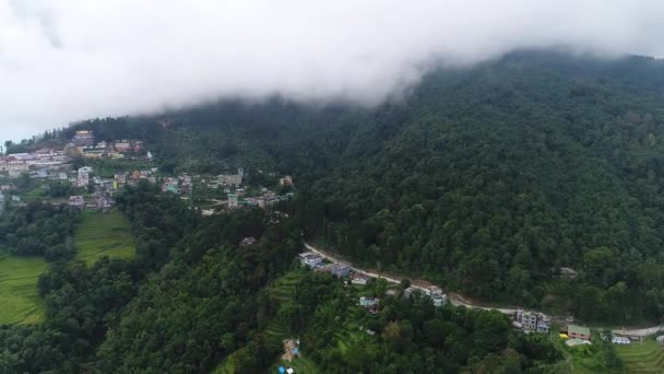 Mănăstirea Rumtek Din Sikkim India Văzută Din Cer — Videoclip de stoc