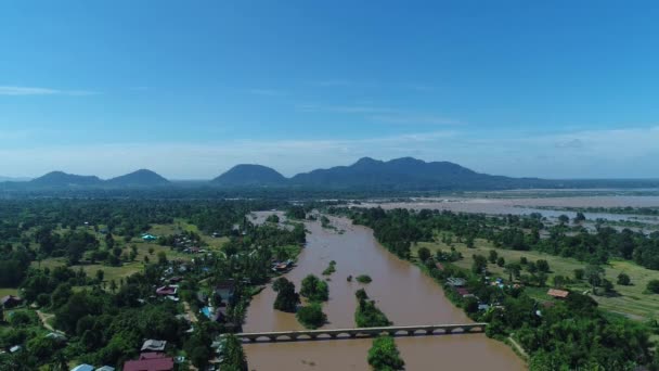 000 Островів Поблизу Дон Дет Південній Частині Лаосу — стокове відео