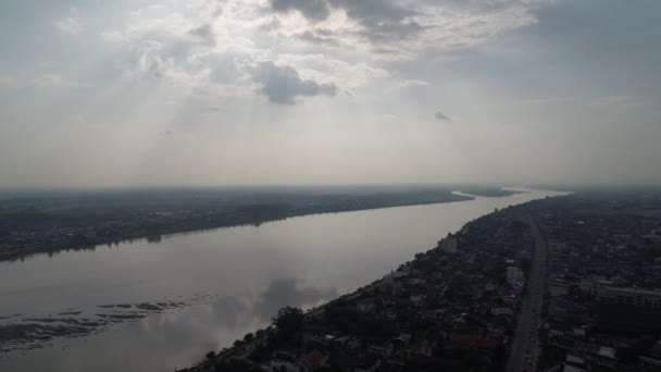 Vientiane Cidade Laos Vista Céu — Vídeo de Stock