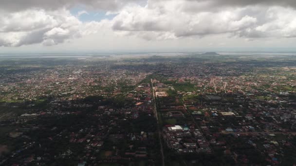 Město Siem Reap Kambodži Spatřeno Nebe — Stock video