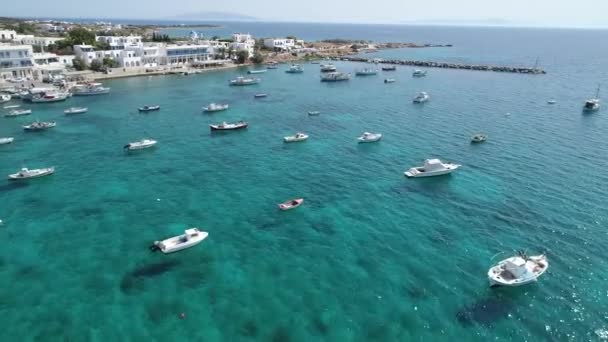 Plage Aliki Sur Île Naxos Dans Les Cyclades Grèce Partir — Video
