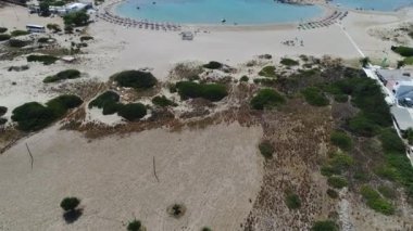Yunanistan 'daki Kiklad adası gökyüzünden görüldü